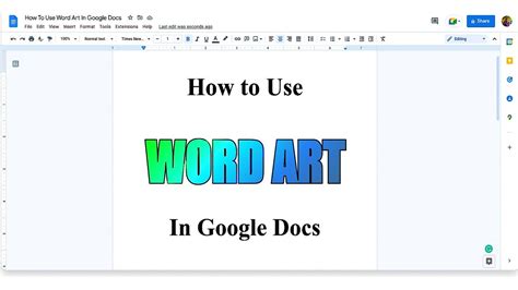 How to Add Word Art in Google Docs: A Creative Journey Through Typography